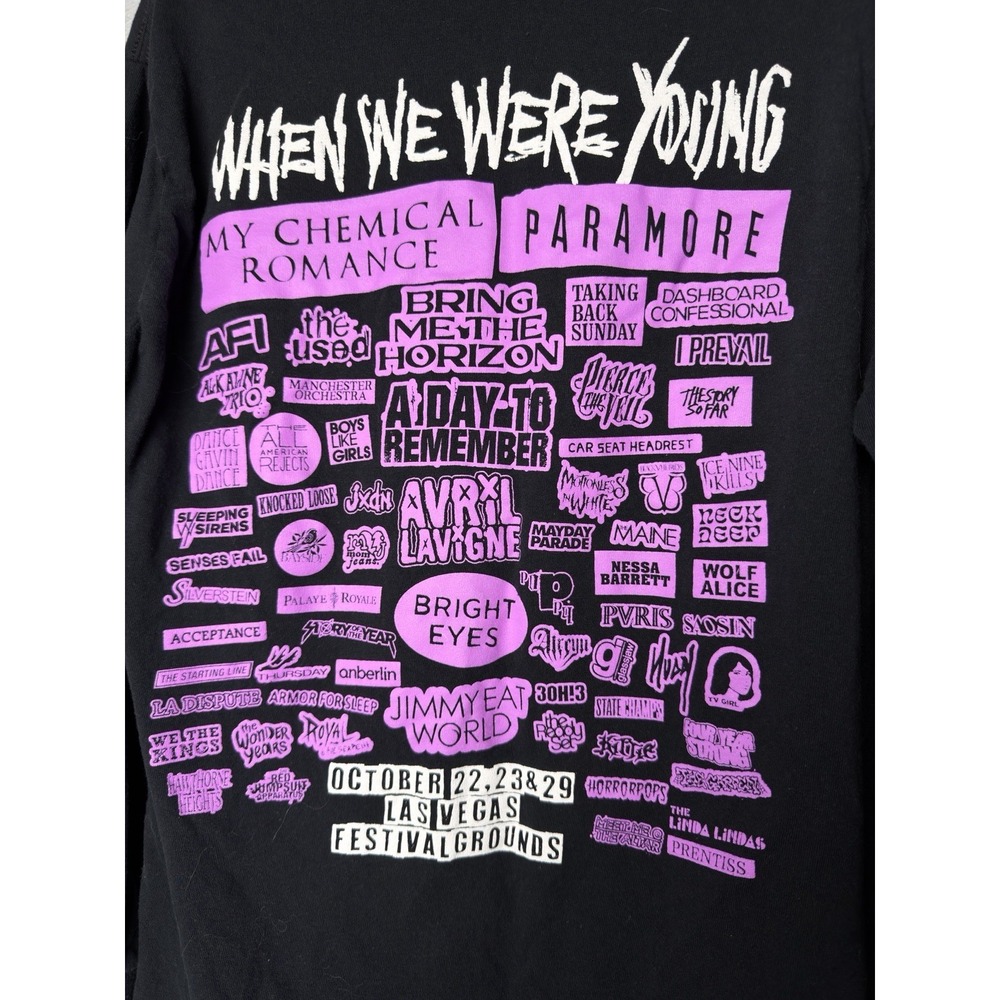 2022 When We Were Young Festival Concert Tour Long Sleeve Small Shirt MCR BMTH - Picture 3 of 10